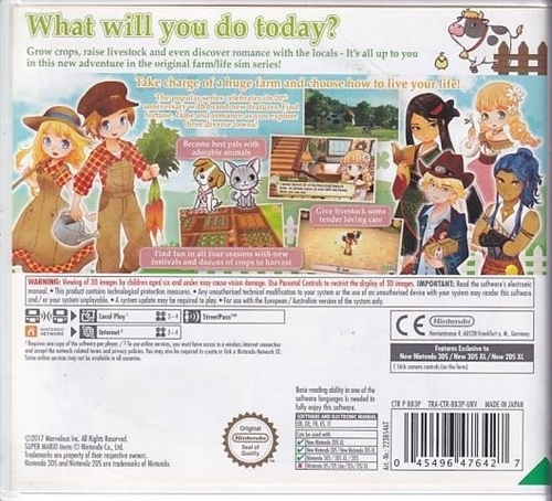 Story of Seasons Trio of Towns - Nintendo 3DS Spil - (A Grade) (Genbrug)